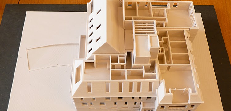 3D print maquette appartementgebouw